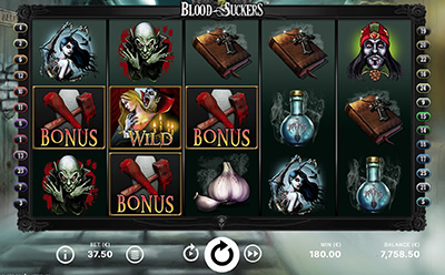 Blood Suckers Slot Bonus game