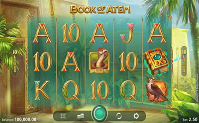 The Book of Atem Slot Game at the LeoVegas Indian Online Casino