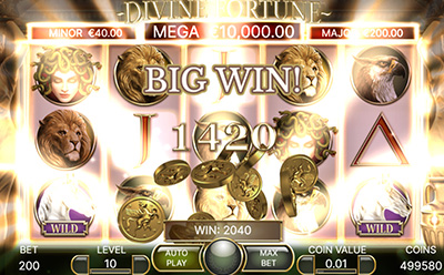Divine Fortune Slot Bonus game