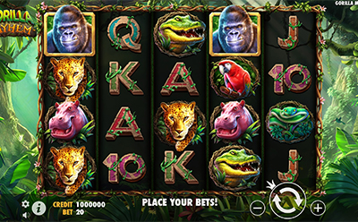 The Gorilla Mayhem Slot Game at the MegaRush Indian Online Casino