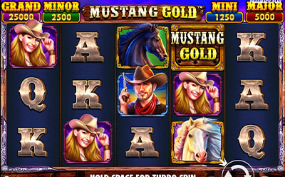 The Mustang Gold Slot Game at the Lucky Niki Indian Online Casino