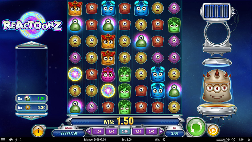 Reactoonz play online for free