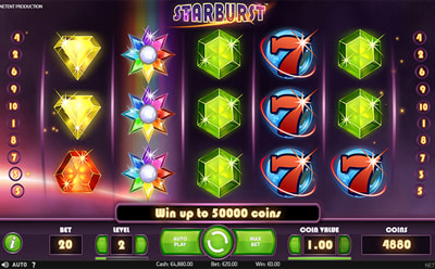 The Starburst Slot Game at the Kodabet Indian Online Casino
