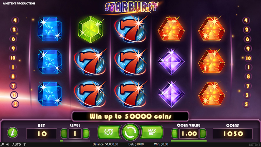 Starburst play online for free