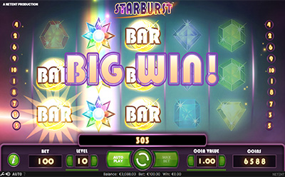 Starburst Slot Win