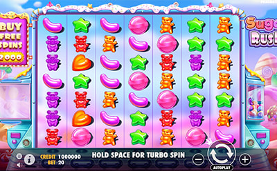 The Sugar Rush Slot Game at the Pure Win Indian Online Casino